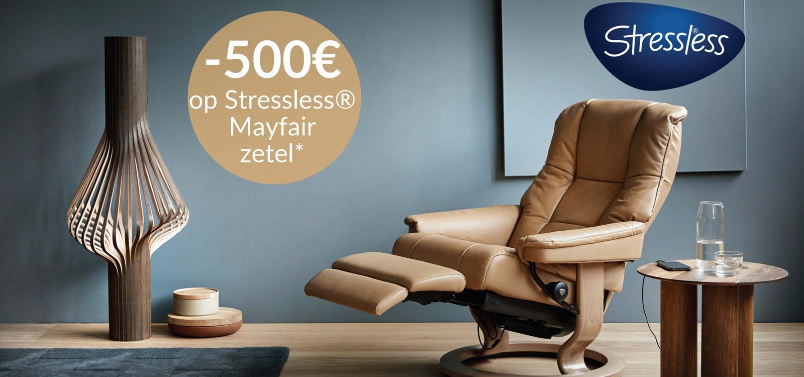 Stressless Mayfair relax met 500 euro korting